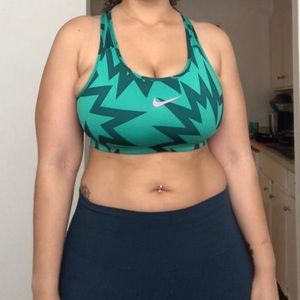 Green Nike Sports Bra